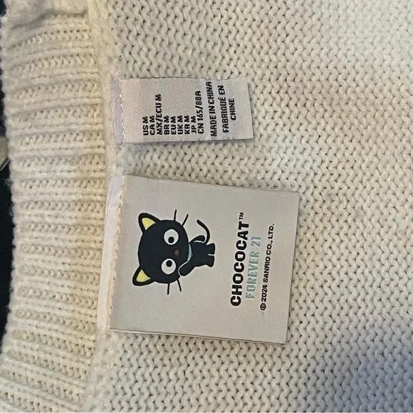 Chococat Sweater with White, Blue and Black strips - Picture 3 of 3